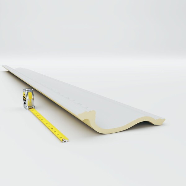 Ekena Millwork 8 3/4"H x 7"P x 11 1/4"F x 94 1/2"L Medea Beaded Crown Moulding - MLD08X07X11MD