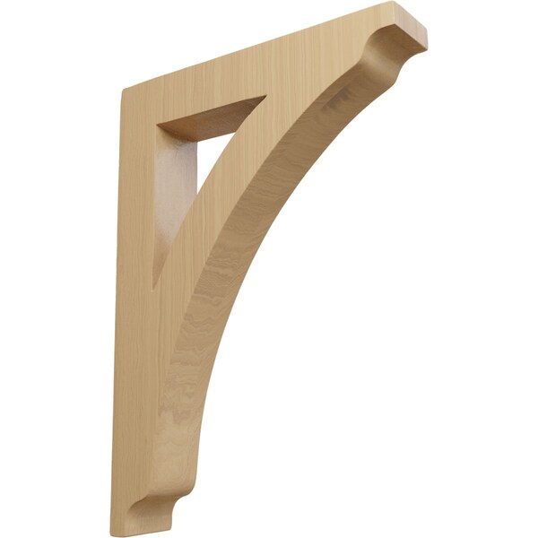 Ekena Millwork 1 3/4"W x 8 1/2"D x 12"H Large Thorton Wood Bracket, Cherry - BKTW01X08X12THCH