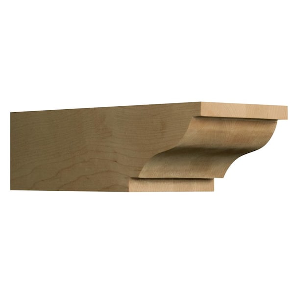Osborne Wood Products 3 x 4 x 11 Contemporary Shelf Bracket in Knotty Pine - 340855P