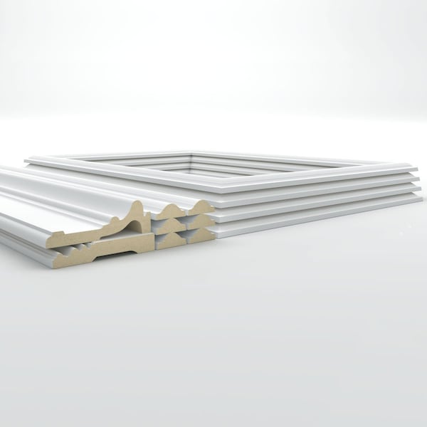 Ekena Millwork Wainscot Paneling Kit, Urethane, 94-1/2 in L, Factory Primed - WPKUST052P108