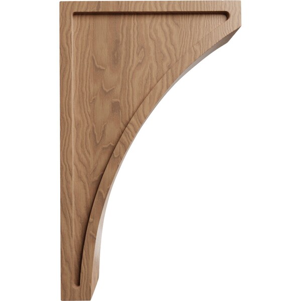 Ekena Millwork 3"W x 8 1/2"D x 14"H Jumbo Lawson Wood Corbel, Mahogany - CORW03X08X14LWGM