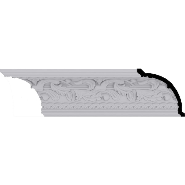 Ekena Millwork 4 3/4"H x 4 3/4"P x 6 3/4"F x 94 1/2"L, (6 7/8" Repeat), Kinsley Crown Moulding - MLD04X04X06KI
