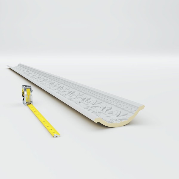 Ekena Millwork 4 3/4"H x 4 3/4"P x 6 3/4"F x 94 1/2"L, (6 7/8" Repeat), Kinsley Crown Moulding - MLD04X04X06KI
