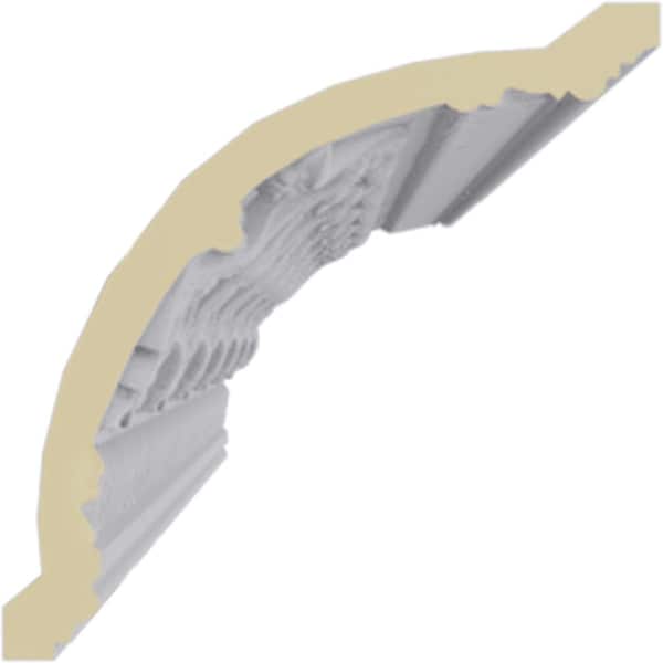 Ekena Millwork 4 3/4"H x 4 3/4"P x 6 3/4"F x 94 1/2"L, (6 7/8" Repeat), Kinsley Crown Moulding - MLD04X04X06KI