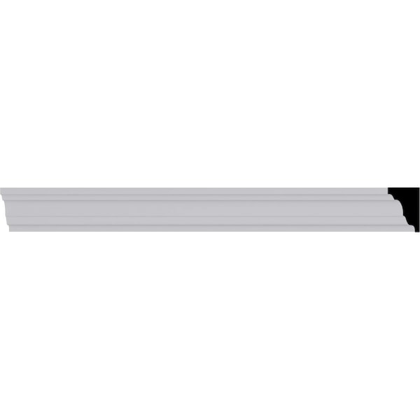 Ekena Millwork Crown Moulding, Polyurethane, 96-1/8 in L, 7/8 in H - MLD01X01X01ED