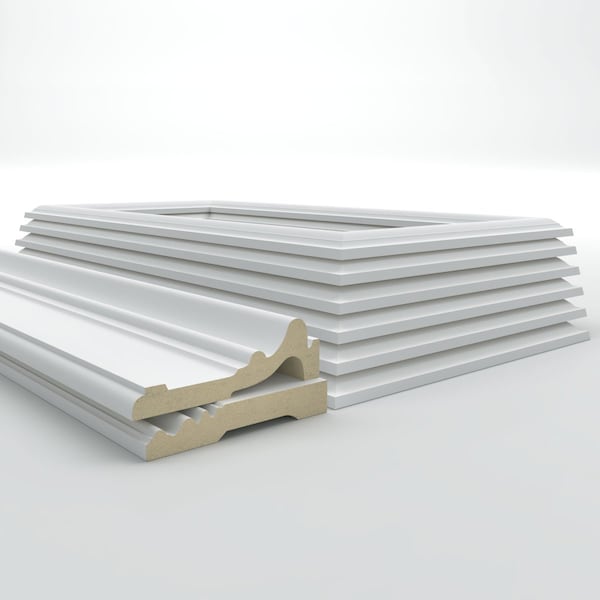 Ekena Millwork Wainscot Paneling Kit, Urethane, 94-1/2 in L, Factory Primed - WPKUSQ041P036