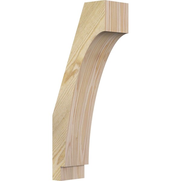 Ekena Millwork 4"W x 8"D x 20"H Imperial Rough Sawn Knee Brace, Douglas Fir - BRC04X08X20IMP00RDF