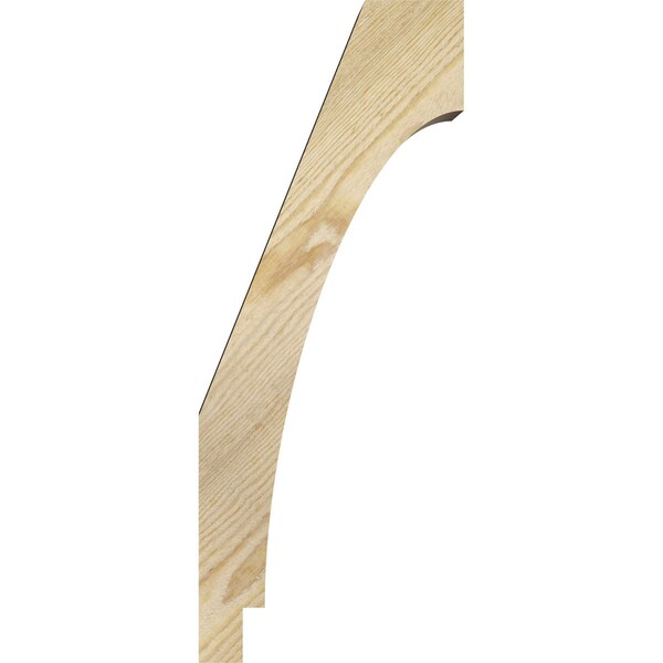 Ekena Millwork 4"W x 8"D x 20"H Imperial Rough Sawn Knee Brace, Douglas Fir - BRC04X08X20IMP00RDF
