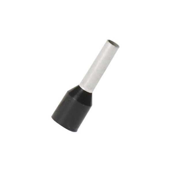 Panduit Ferrule, Expandido Negro Plata, #16 AWG (1.50mm²) Cable, FSDX78-8-D, Paquete de 500 - FSDX78-8-D