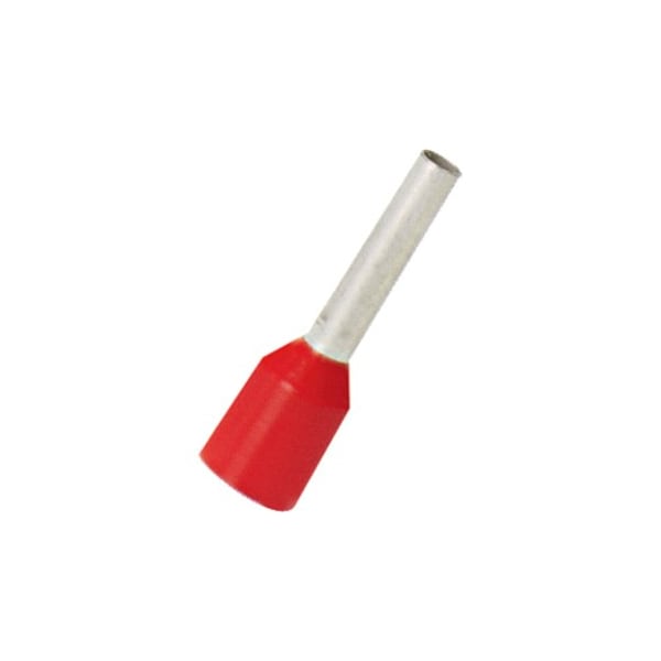 Panduit Ferrule, Insul, Exp, 1mm2, 8mmpin, Rojo, Paquete de 500 - FSDX77-8-D