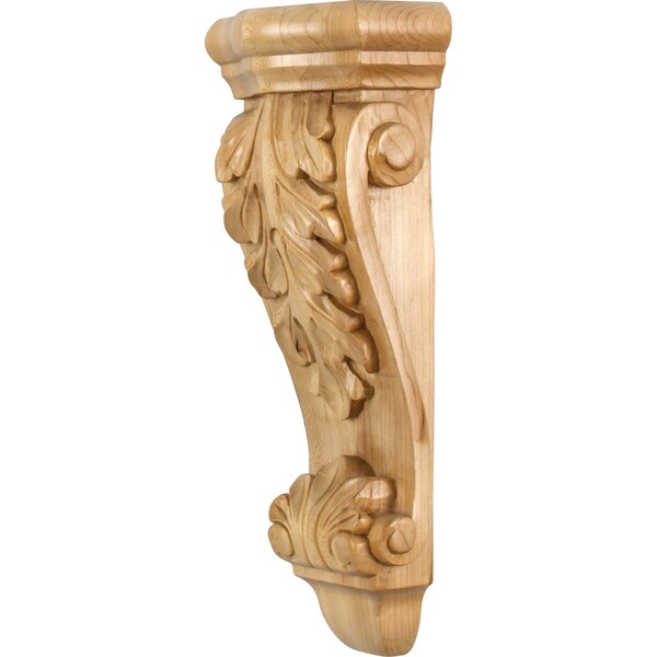 Hardware Resources 5-1/2" Wx3-1/2"Dx14"H Cherry Low-profile Acanthus Corbel - CORK-6CH