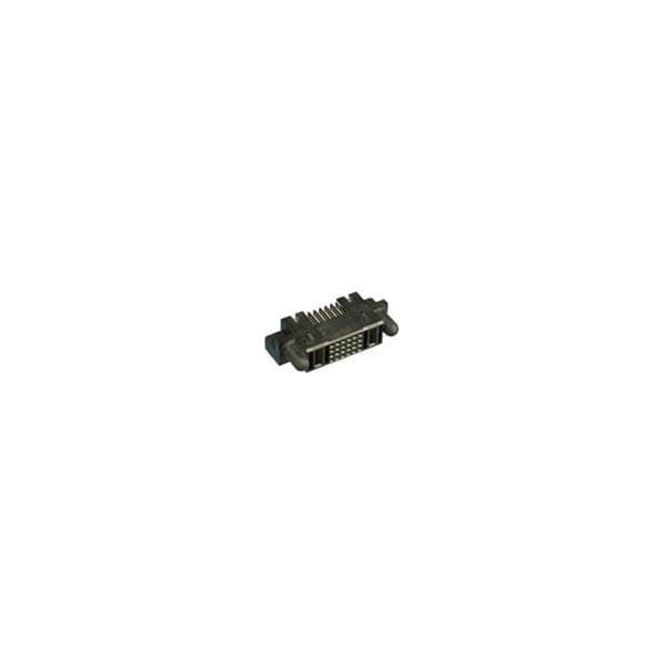 Conector de placa FCI, 30 contactos, hembra, ángulo recto, terminal de soldadura, pasador guía, receptáculo - 51760-10202404AALF