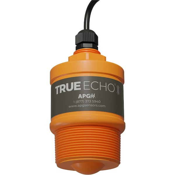 Apg True Echo CR-L Radar Liquid Level Sensor; Range: 7.87in to 49.21 ft; PE body; Modbus; 40ft cable - CR-L-GP-49-L31-P-E5-40-B0