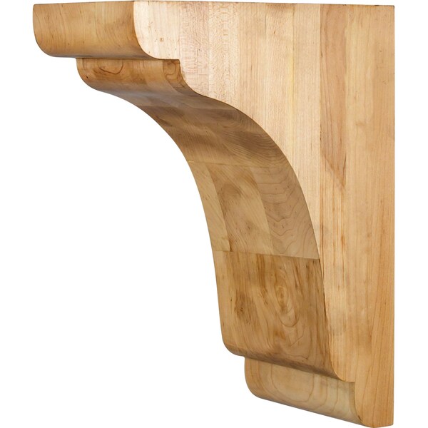 Hardware Resources 5" Wx9"Dx12"H Alder Minimalist Corbel - COR33-3ALD