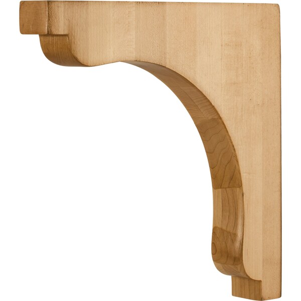 Hardware Resources 1-1/2" Wx10"Dx10"H Rubberwood Square End Corbel - COR28-2RW