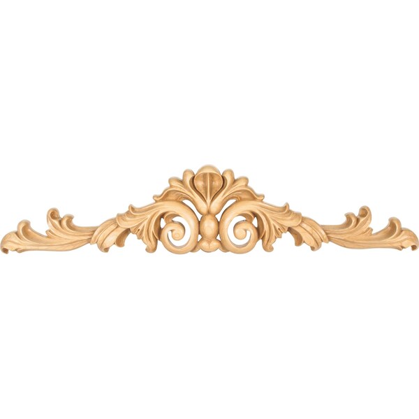 Hardware Resources 36" Wx1-1/4"Dx7-1/2"H Cherry Acanthus Onlay - ONL-10-36-CH