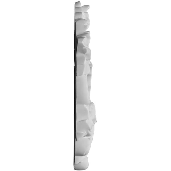 Ekena Millwork 8"W x 9 7/8"H x 1 1/4"P Pesaro Shell Center Onlay - ONL08X09X01PE