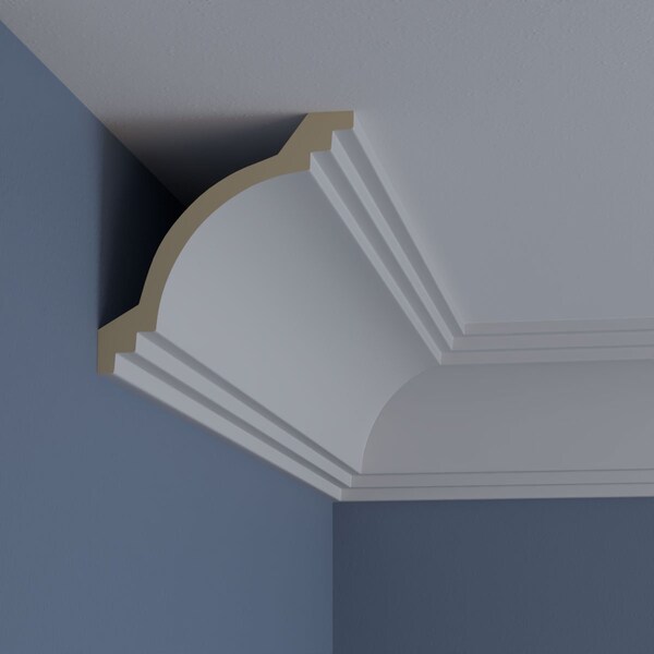 Ekena Millwork 5 7/8"H x 5 7/8"P x 8 3/8"F x 94 1/2"L Kent Crown Moulding - MLD06X06X08KE
