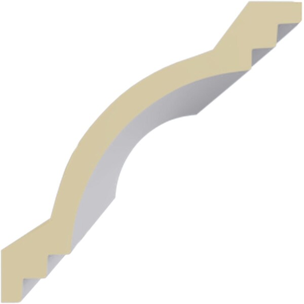 Ekena Millwork 5 7/8"H x 5 7/8"P x 8 3/8"F x 94 1/2"L Kent Crown Moulding - MLD06X06X08KE