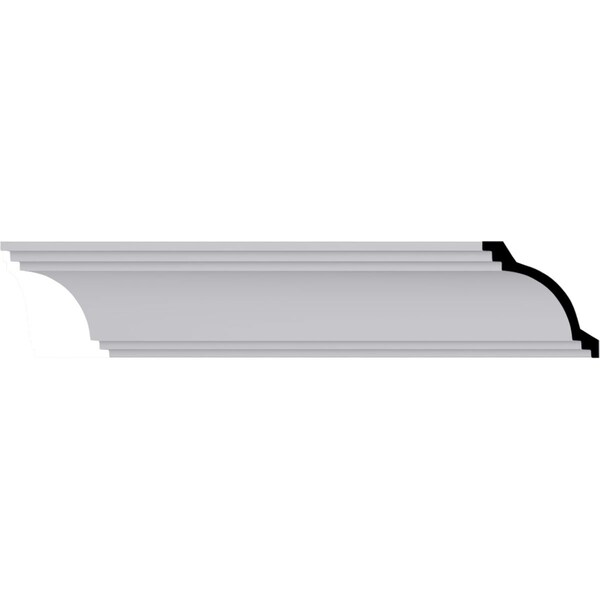 Ekena Millwork 5 7/8"H x 5 7/8"P x 8 3/8"F x 94 1/2"L Kent Crown Moulding - MLD06X06X08KE