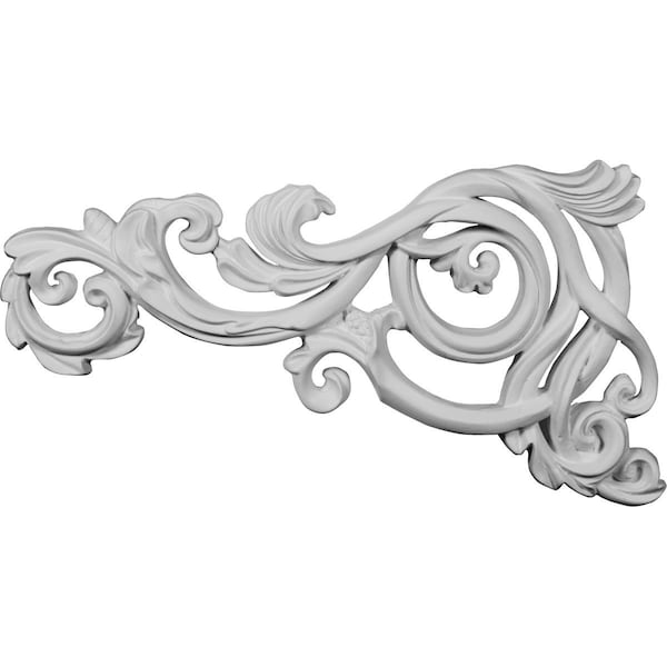 Ekena Millwork 15 3/8"W x 8 3/8"H x 1"P Avery Onlay, Left - ONL08X15X01AV-L