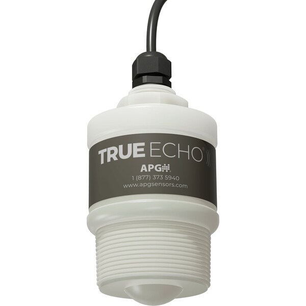 Apg True Echo CR-L Radar Liquid Level Sensor; Range: 7.87in to 49.21 ft; PVDF body; Modbus; 40ft cable - CR-L-GP-49-L31-K-E5-40-B0