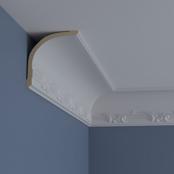 Ekena Millwork 4 7/8"H x 4 1/2"P x 6 5/8"F x 94 1/2"L, (6 1/4" Repeat), Winston Cove Crown Moulding - MLD05X04X07WN