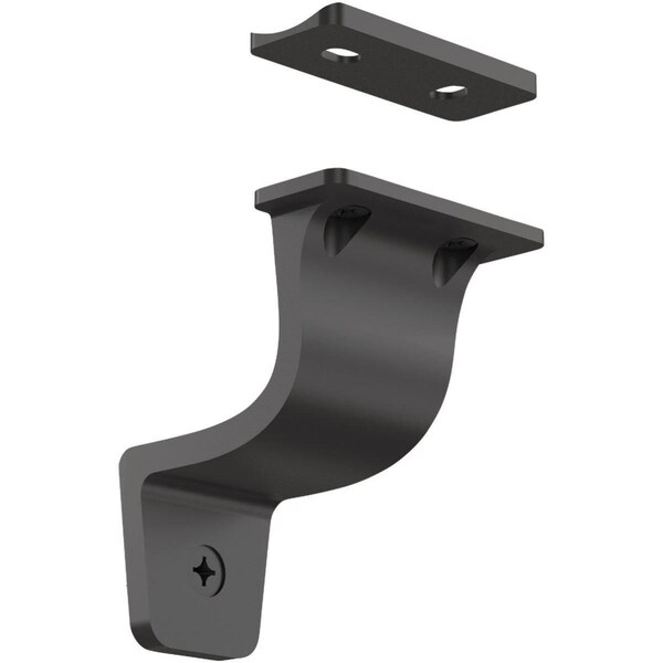 Homepage 3 in. Cooper Handrail Bracket  Matte Black, 5PK - HO3244601
