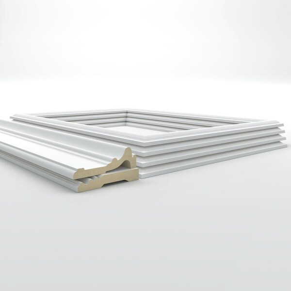 Ekena Millwork Wainscot Paneling Kit, Urethane, 94-1/2 in L, Factory Primed - WPKUSQ031P040