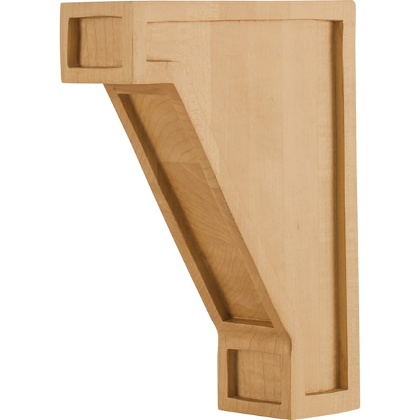 Hardware Resources 2" Wx6"Dx8"H Maple Mission Arts & Crafts Corbel - COR16-AMP