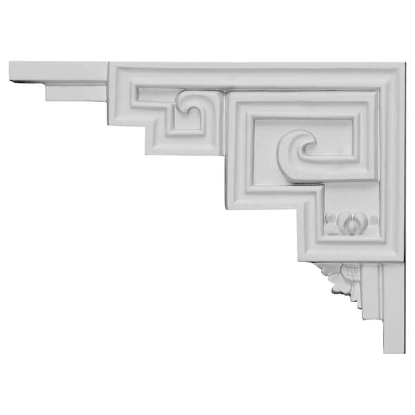 Ekena Millwork 9"W x 6 1/2"H x 1/2"D Austin Stair Bracket, Left - SB09X06ER-L