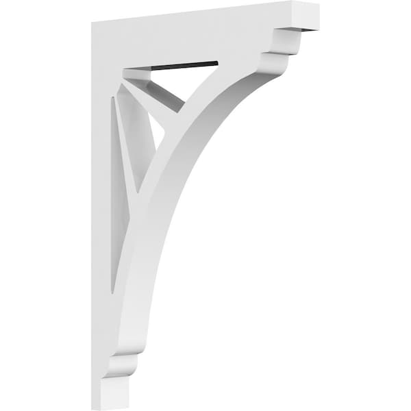 Ekena Millwork Stanford Architectural Grade PVC Bracket, 5/8"W X 4"D X 6"H - BKTP01X04X06ST