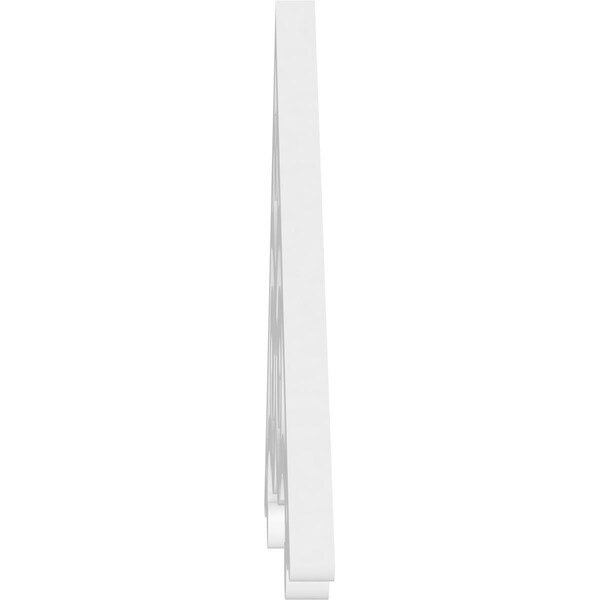 Ekena Millwork Pitch Hurley Architectural Grade PVC Gable Pediment, 36"W x 13 1/2"H x 1"P (9/12) - GPP036X014X100HUR