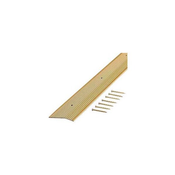 M-D Building Products M-D Carpet Trim Fluted, 36L, Satin Brass, Screw Nails - 79004