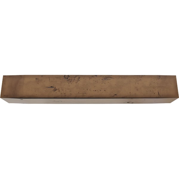 Ekena Millwork 3-Sided (U-beam) Knotty Pine Endurathane Faux Wood Ceiling Beam, Premium Aged, 4"W x 6"H  x 20'L - BMKP3C0040X060X240ZD