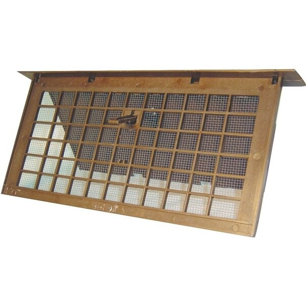 Bestvents Foundation Vent, 72 sqin Net Free Ventilating Area, Mesh Grill, Polypropylene, Brown - PMD-1BROWN