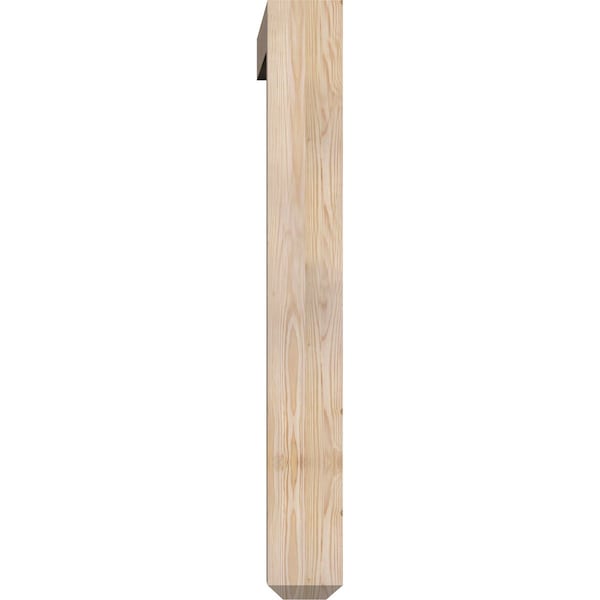 Ekena Millwork Thorton Craftsman Smooth Bracket w/ Offset Brace, Douglas Fir, 5 1/2"W x 36"D x 44"H - BKT0604X36X44THR04SDF
