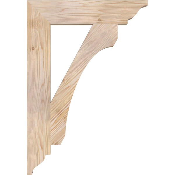 Ekena Millwork Legacy Traditional Smooth Bracket, Douglas Fir, 3 1/2"W x 18"D x 26"H - BKT04X18X26LEC01SDF