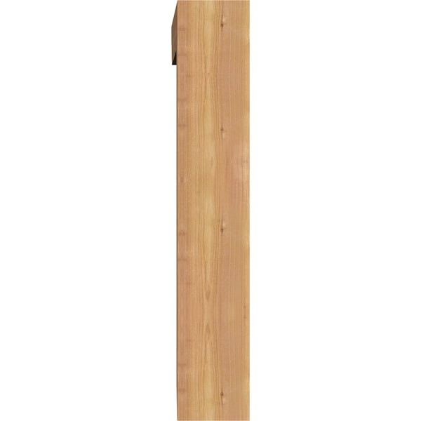 Ekena Millwork Imperial Slat Smooth Bracket w/ Offset Brace, Western Red Cedar, 5 1/2"W x 24"D x 32"H - BKT0604X24X32IMP06SWR