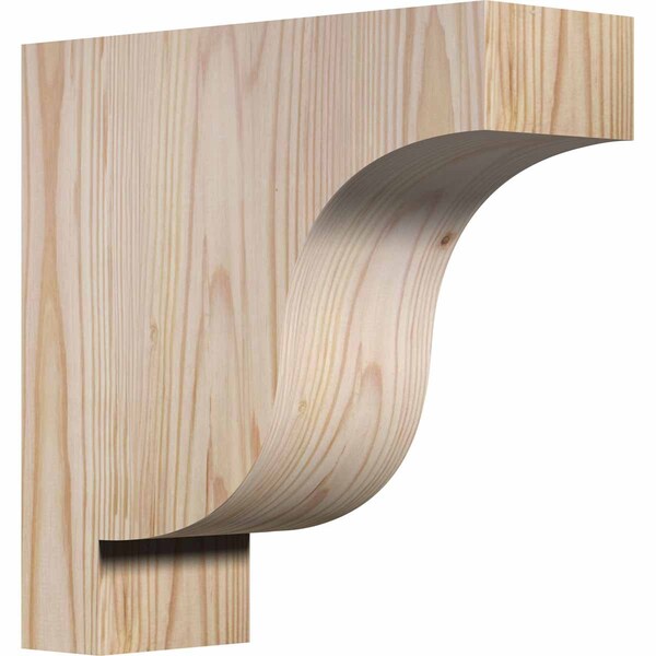 Ekena Millwork Newport Smooth Corbel, Douglas Fir, 3 1/2"W x 10"D x 10"H - COR04X10X10NEW00SDF