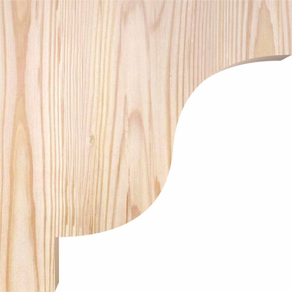 Ekena Millwork Newport Smooth Corbel, Douglas Fir, 3 1/2"W x 10"D x 10"H - COR04X10X10NEW00SDF