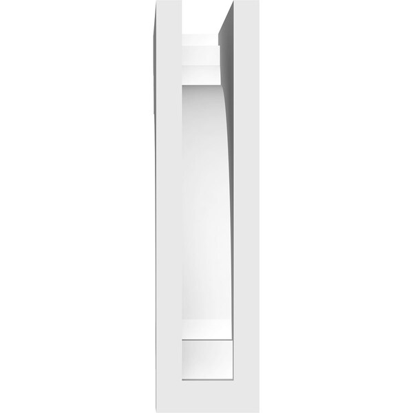 Ekena Millwork Standard Hughes Architectural Grade PVC Bracket, 2"W x 8"D x 8"H - BKTP02X08X08HUG