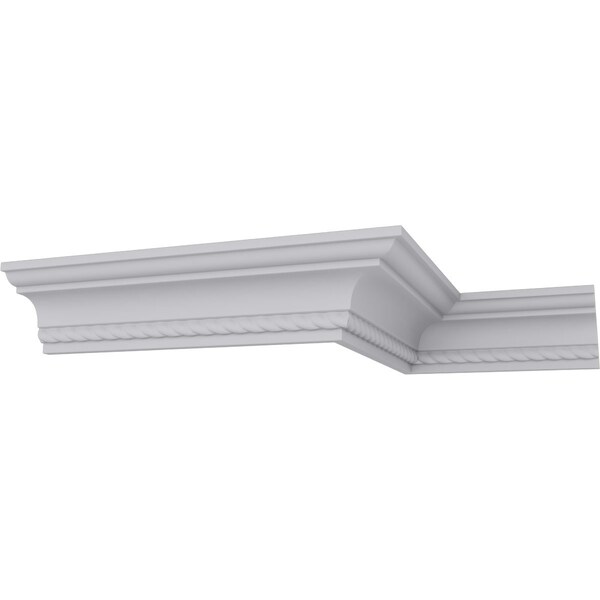 Ekena Millwork 2 1/4"H x 2 3/8"P x 3 1/4"F x 94 1/2"L, (1/2" Repeat) Edinburgh Roped Crown Moulding - MLD02X02X03ED
