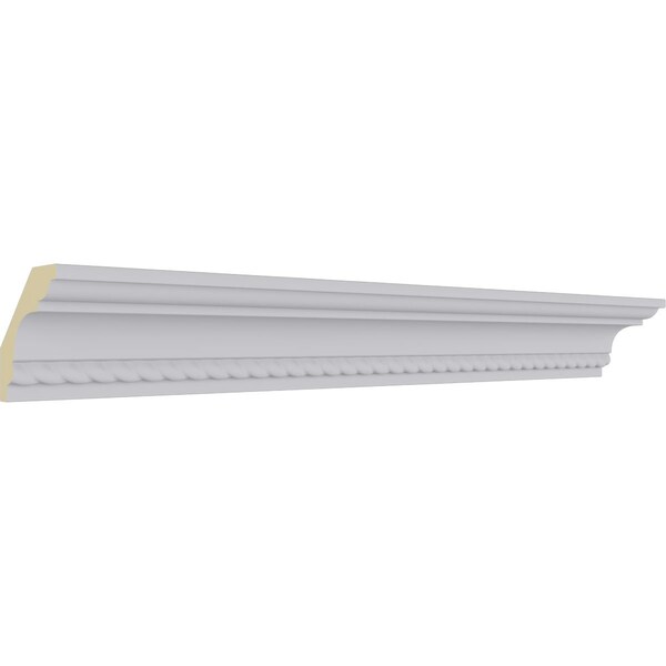 Ekena Millwork 2 1/4"H x 2 3/8"P x 3 1/4"F x 94 1/2"L, (1/2" Repeat) Edinburgh Roped Crown Moulding - MLD02X02X03ED