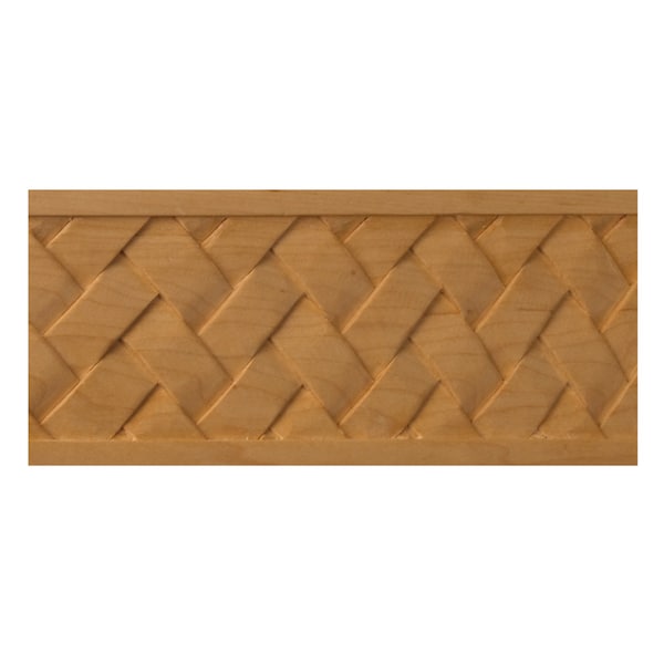 Osborne Wood Products Basket Weave Moulding, Knotty Pine, 46in L, 3-1/2in W - 7413.96P