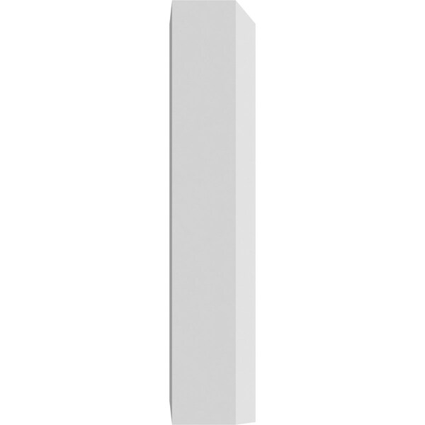 Ekena Millwork Standard Foster Flower Plinth Block With Beveled Edge, 2 1/2"W x 5"H x 1"P - PBP025X050X100FOS10