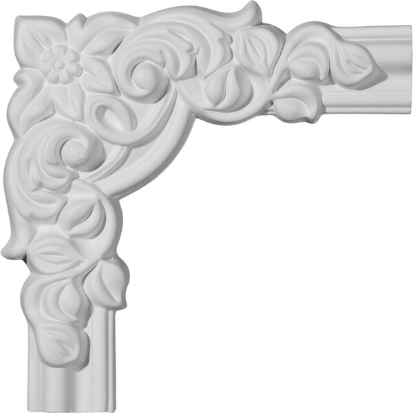 Ekena Millwork 8"W x 8"H x 1 1/8"P Seville Panel Moulding Corner (matches moulding PML01X00SE) - PML08X08SE