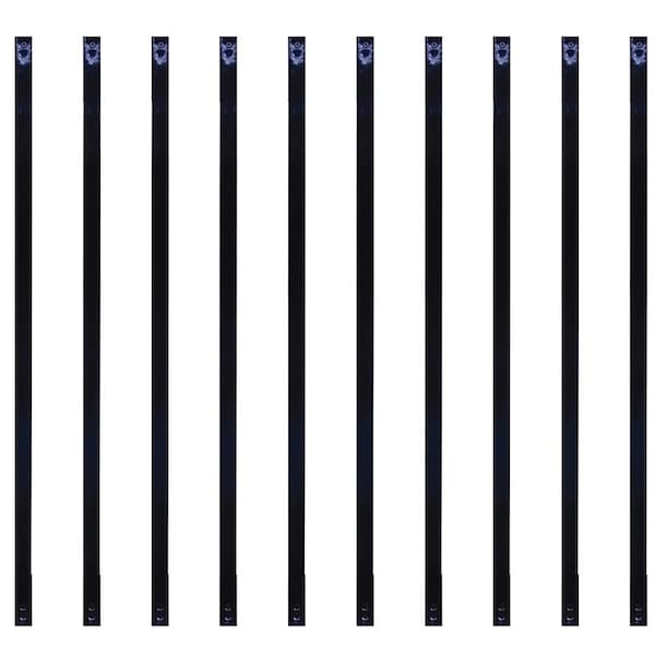 Nuvo Iron BALUSTER RECT STEEL BLK 38X1IN - RCTB38