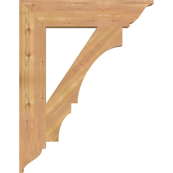 Ekena Millwork Balboa Traditional Smooth Bracket, Western Red Cedar, 5 1/2"W x 28"D x 36"H - BKT06X28X36BOA01SWR