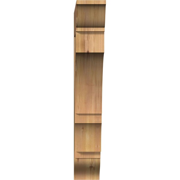 Ekena Millwork Balboa Traditional Smooth Bracket, Western Red Cedar, 5 1/2"W x 28"D x 36"H - BKT06X28X36BOA01SWR